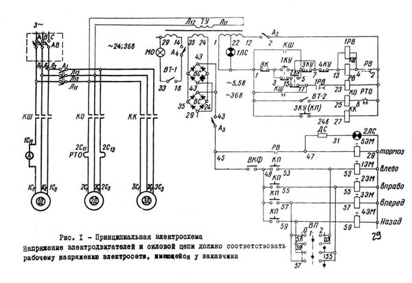 Схема електрична токарно-гвинторізного верстата 163